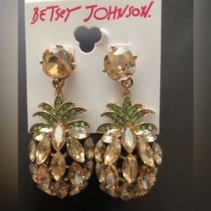 Betsey Johnson earrings brand new with tags.
